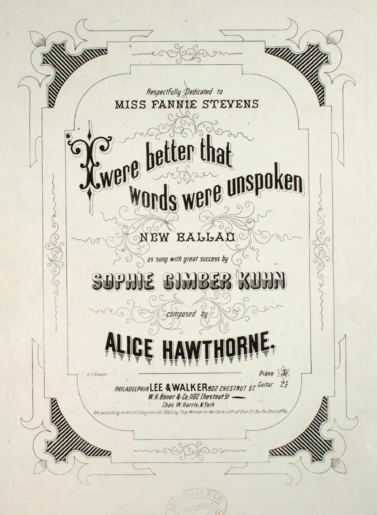 'Twere Better that Words Were Unspoken - Page 1