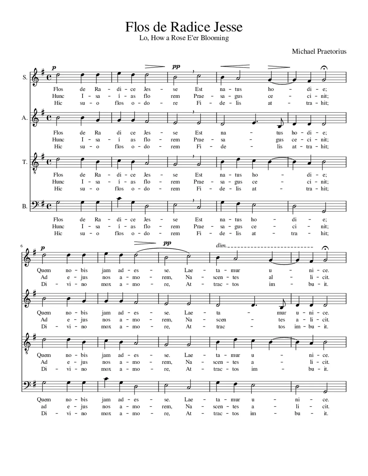 Flos de Radice Jesse - Page 1