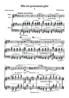 Elle est gravement gaie