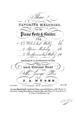 3 Favorite Melodies for the Piano-forte & Guitar