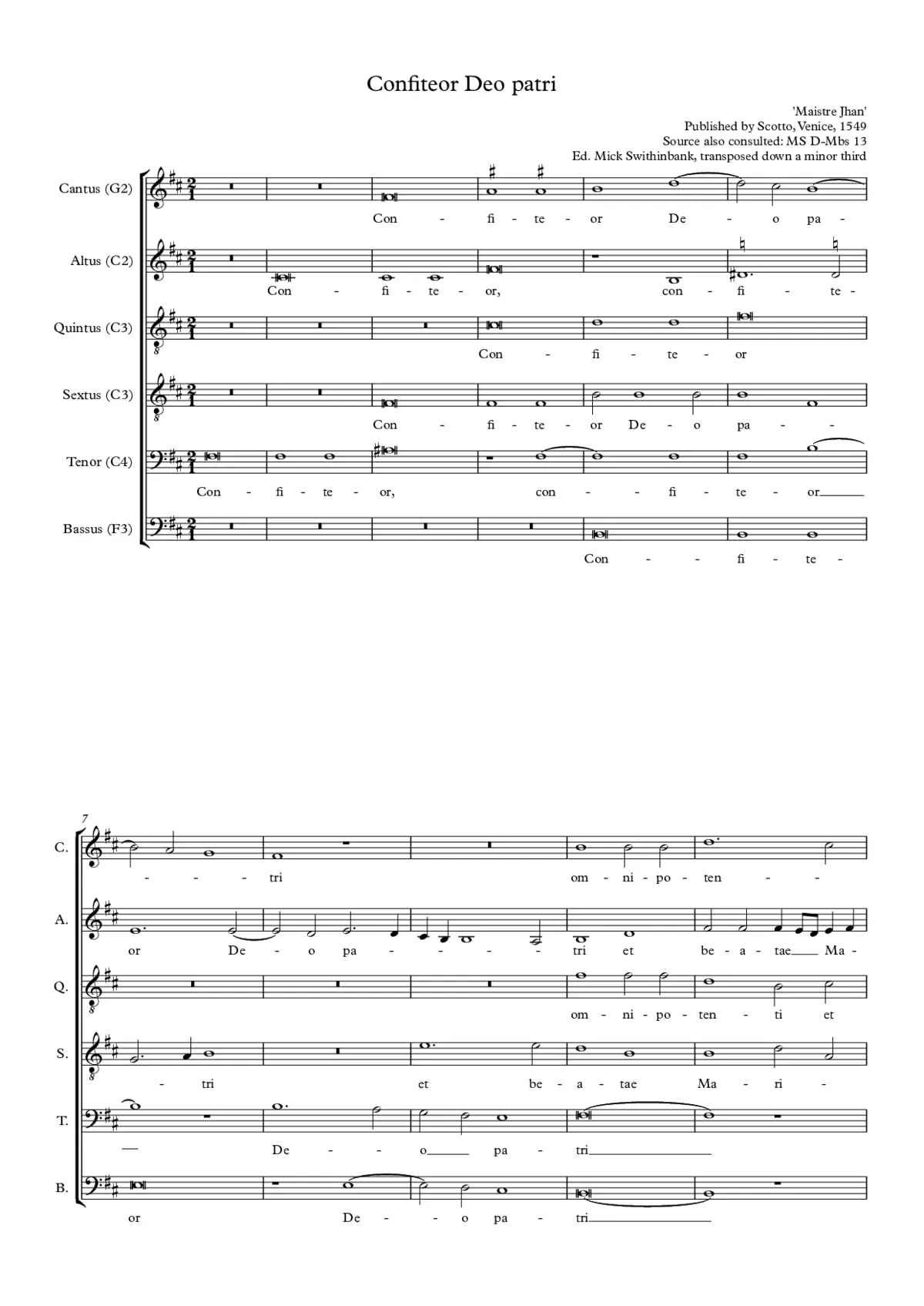 Confiteor Deo Patri - Page 1