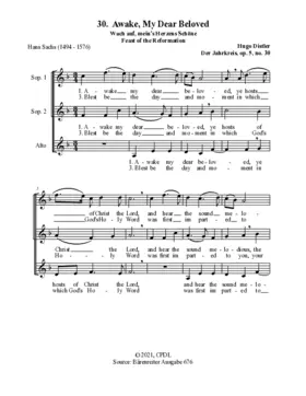 Wach auf, mein's Herzens Schöne