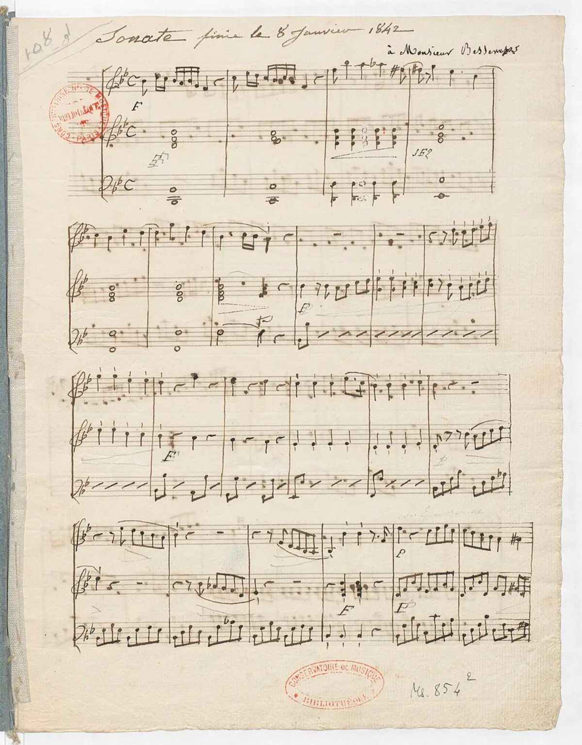 Violin Sonata in B-flat major - Page 1
