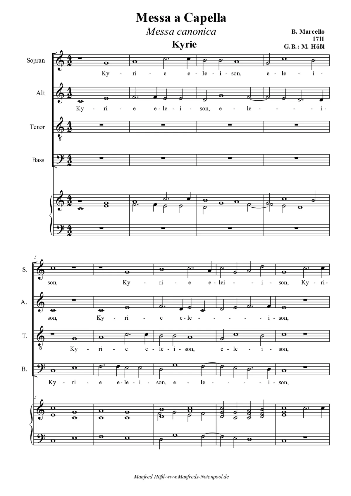 Messa a Capella (Canonica) - Page 1