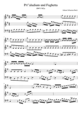 Prelude and Fughetta in G major BWV 902