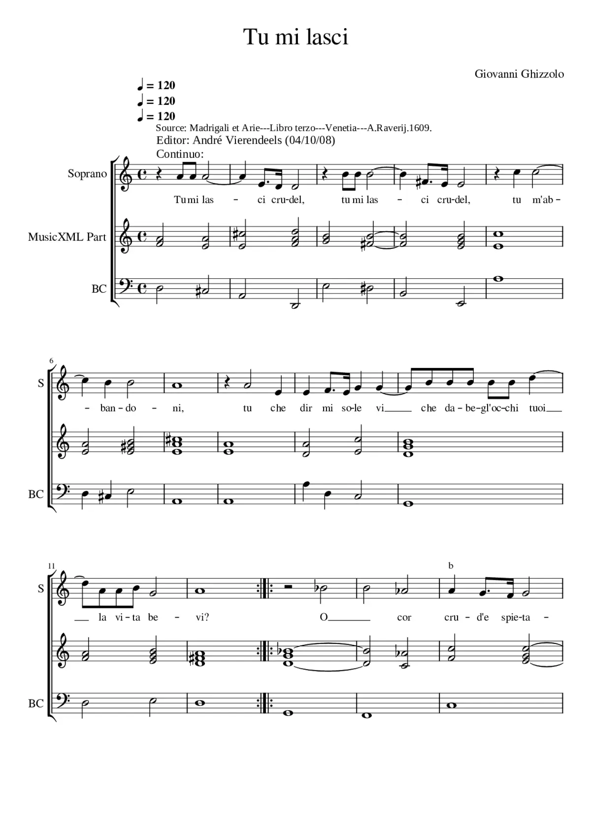 Tu mi lasci - Page 1