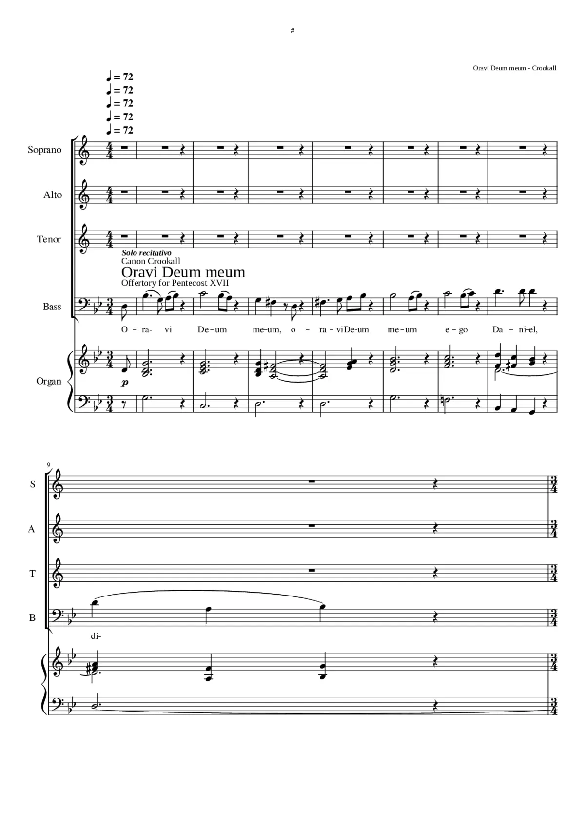 Oravi Deum meum - Page 1