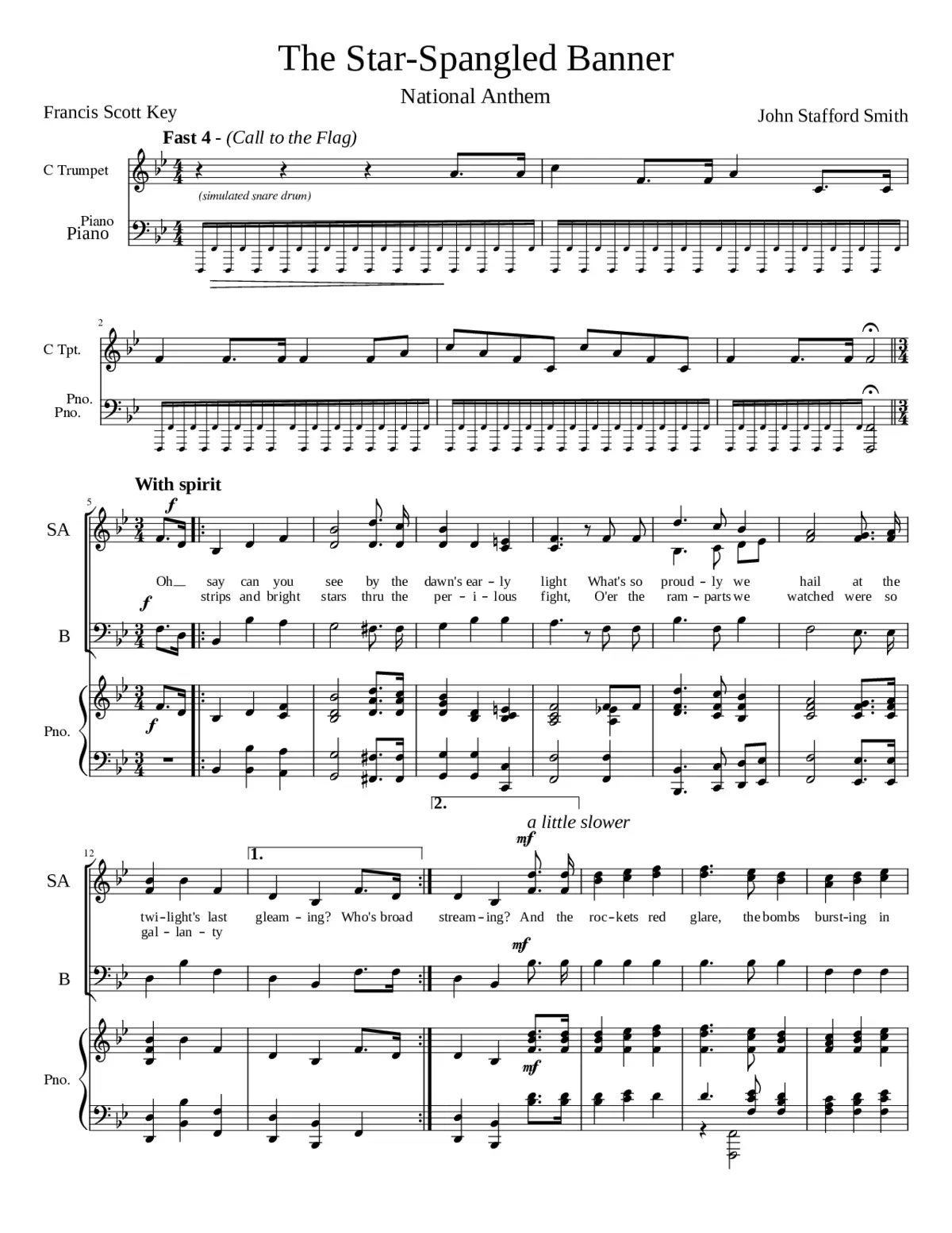 the star-spangled banner - Page 1