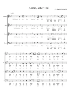 Komm süßer Tod BWV 478