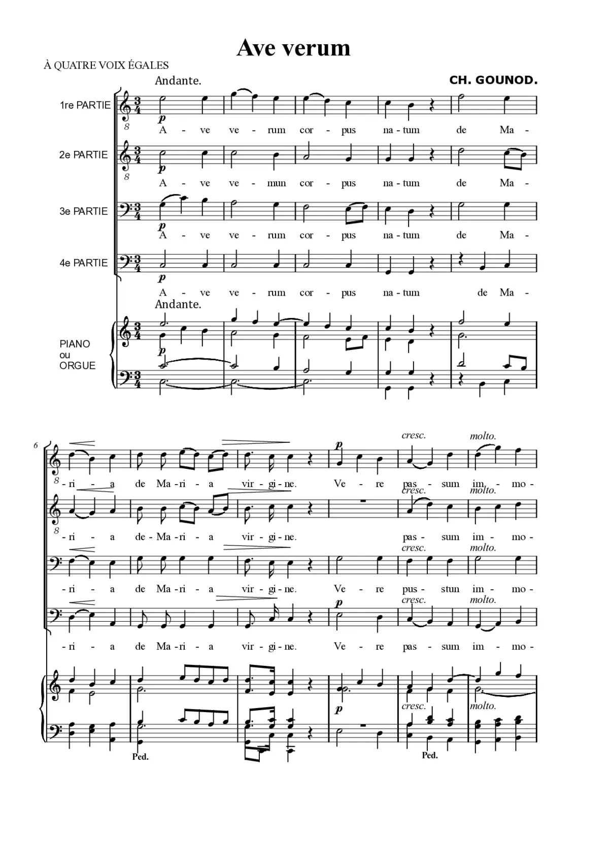 Ave verum, CG 120 - Page 1