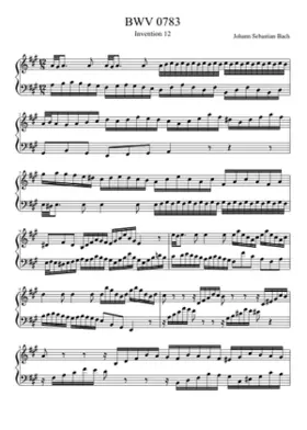 Invention in A major BWV 783