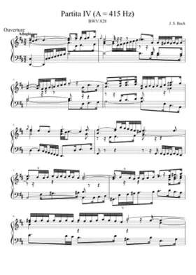 Partita in D major BWV 828