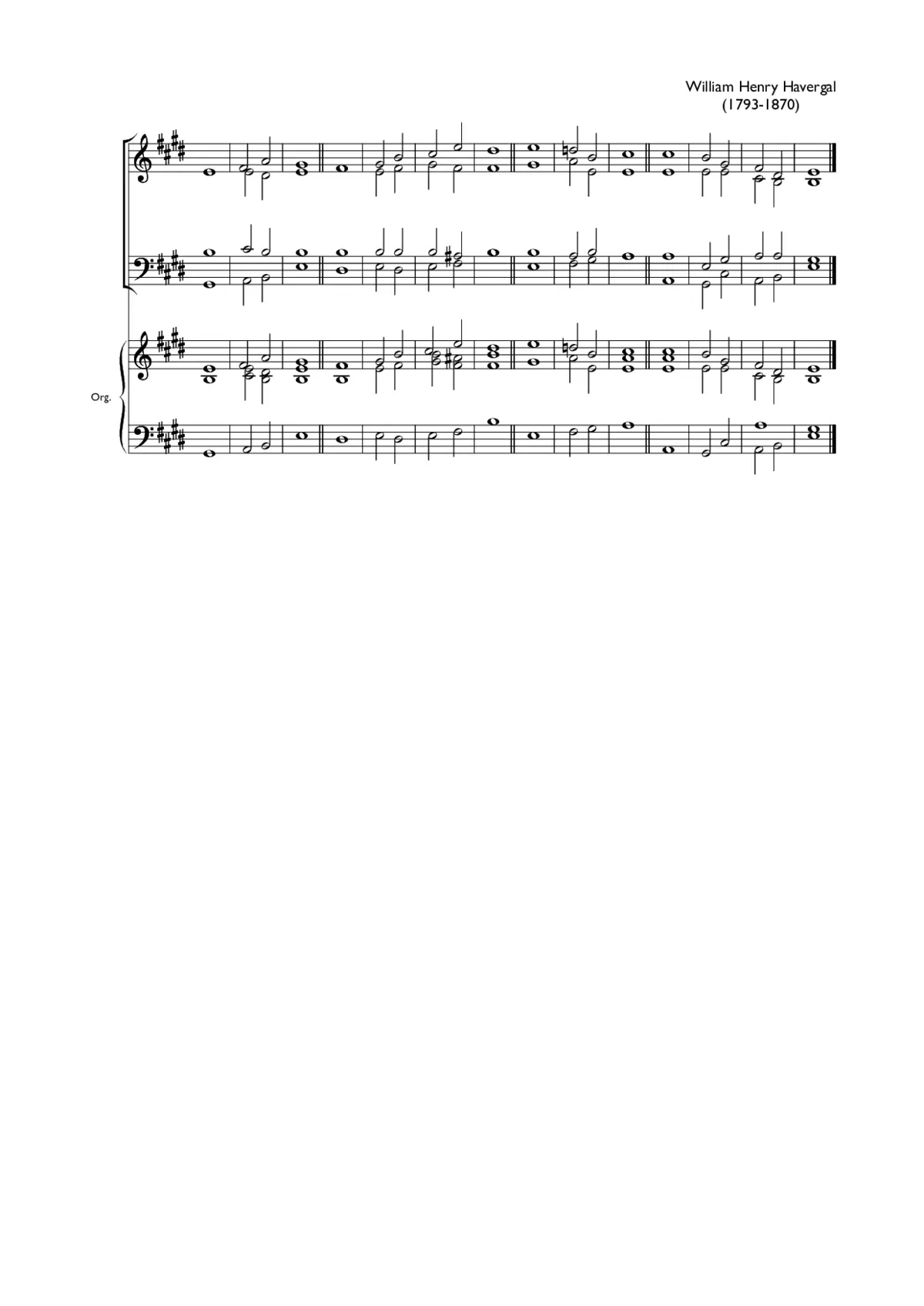 Double chant in E major V - Page 1