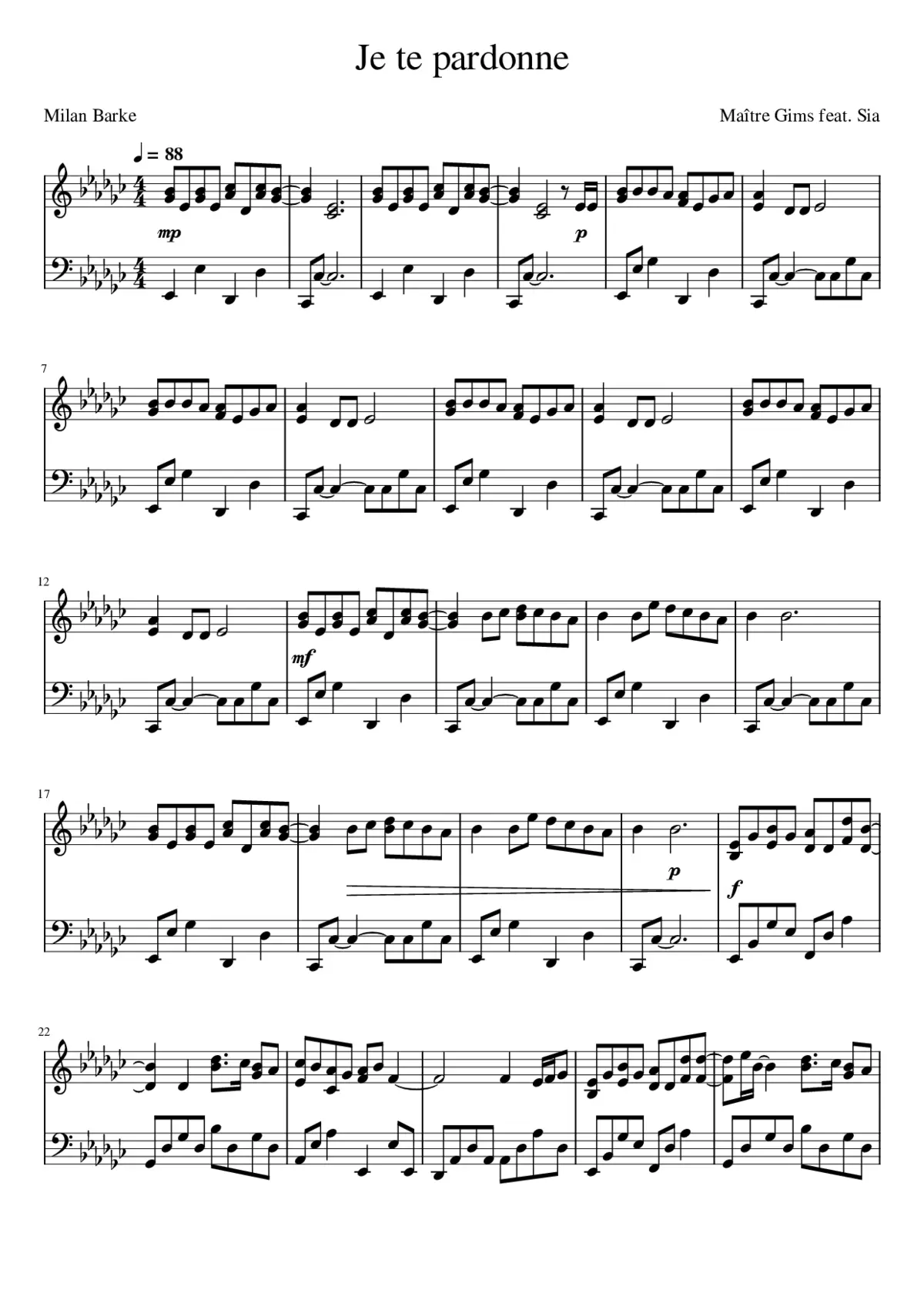 je te pardonne - Page 1