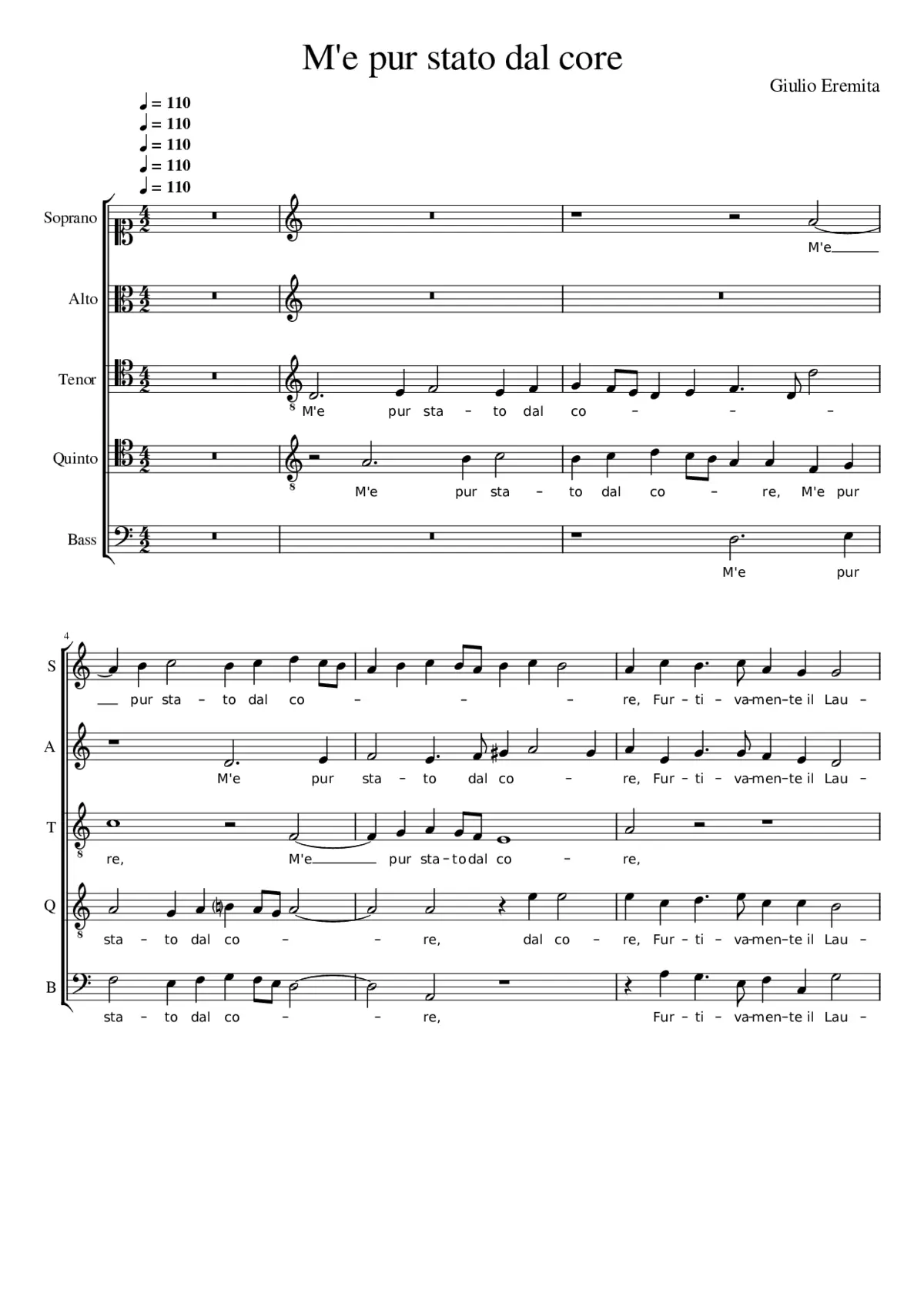 M'e pur stato dal core - Page 1