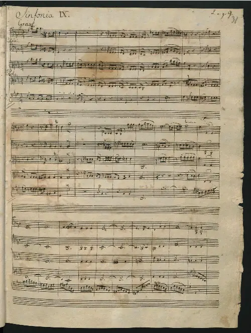 String Symphony No.9 in C major - Page 1
