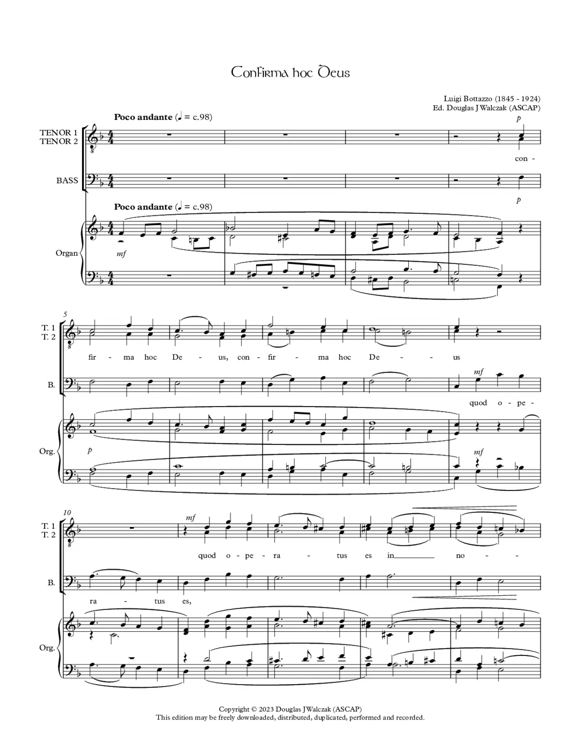 Confirma hoc Deus - Page 1