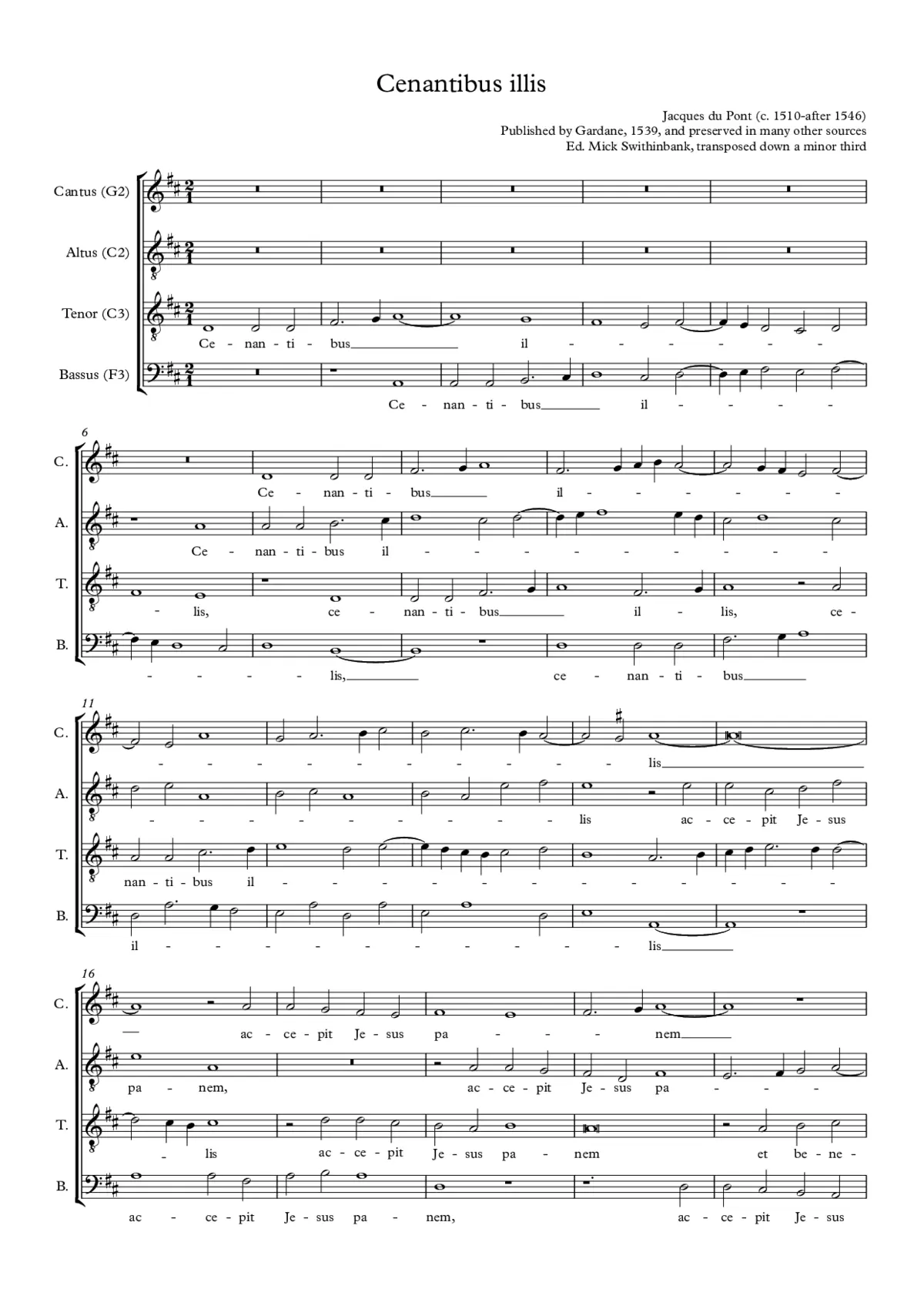 Cenantibus illis - Page 1
