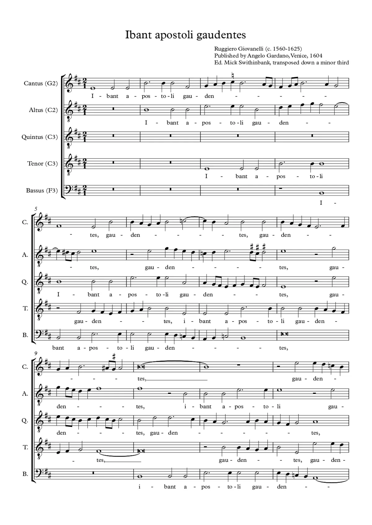 Ibant apostoli - Page 1
