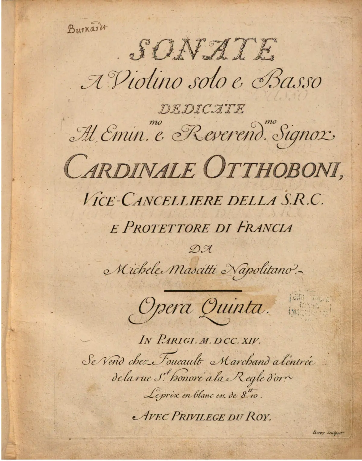 12 Violin Sonatas, Op.5 - Page 1
