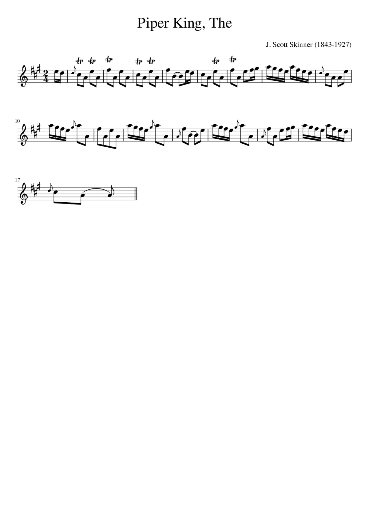 The Piper King - Page 1