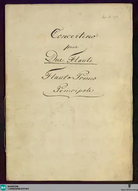 Concertino for 2 Flutes