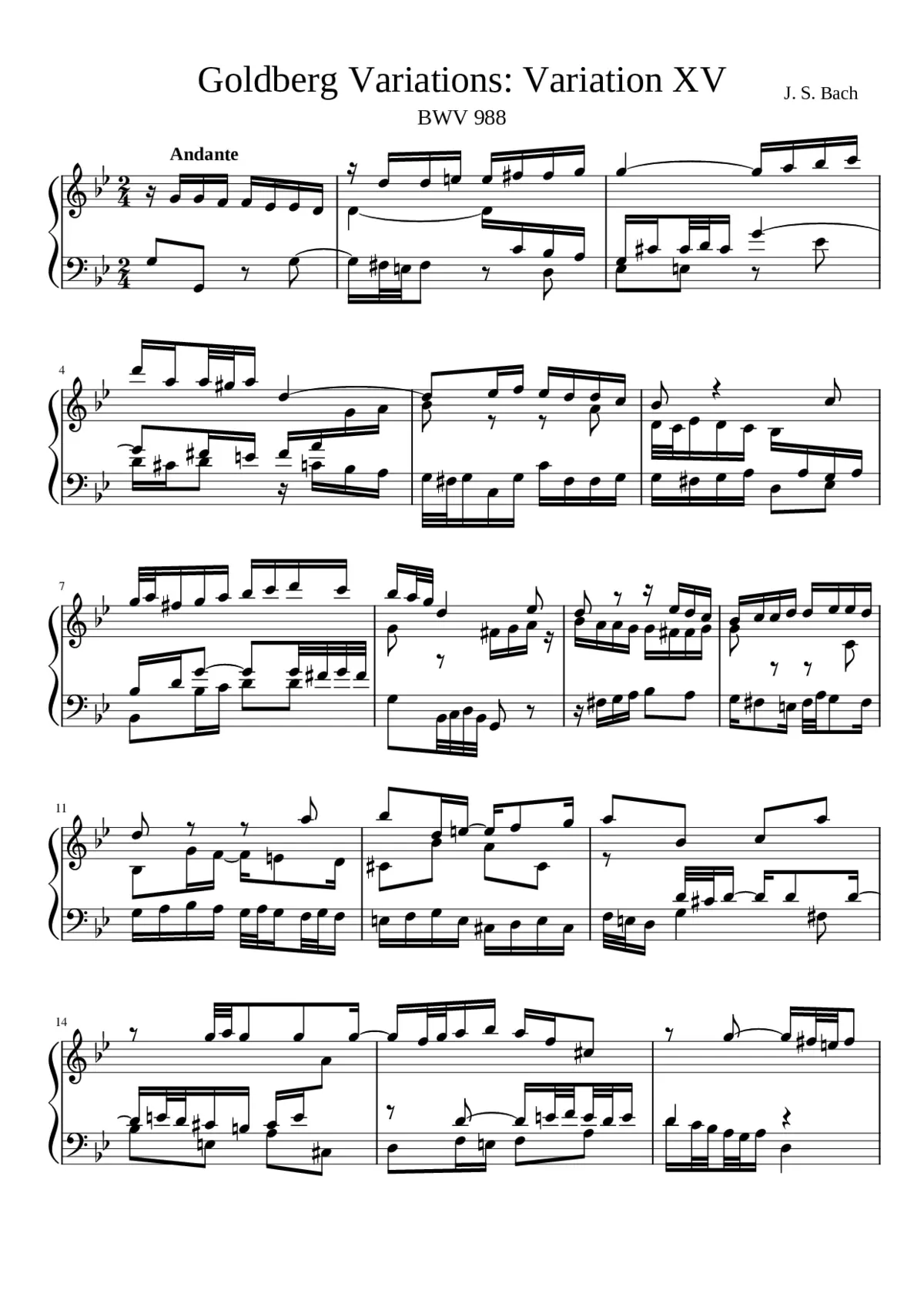 Goldberg-Variationen BWV 988 - Page 1