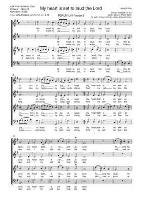 My heart is set to laud the Lord