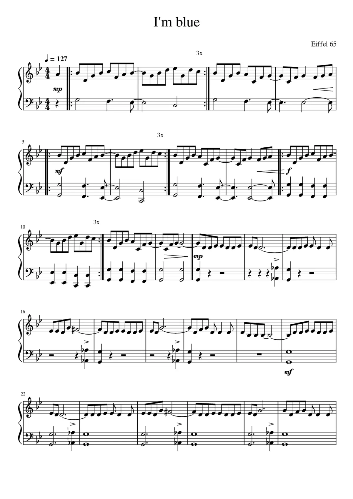 blue da ba dee - Page 1