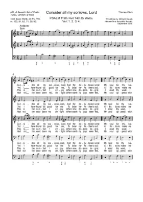 Consider all my sorrows, Lord
