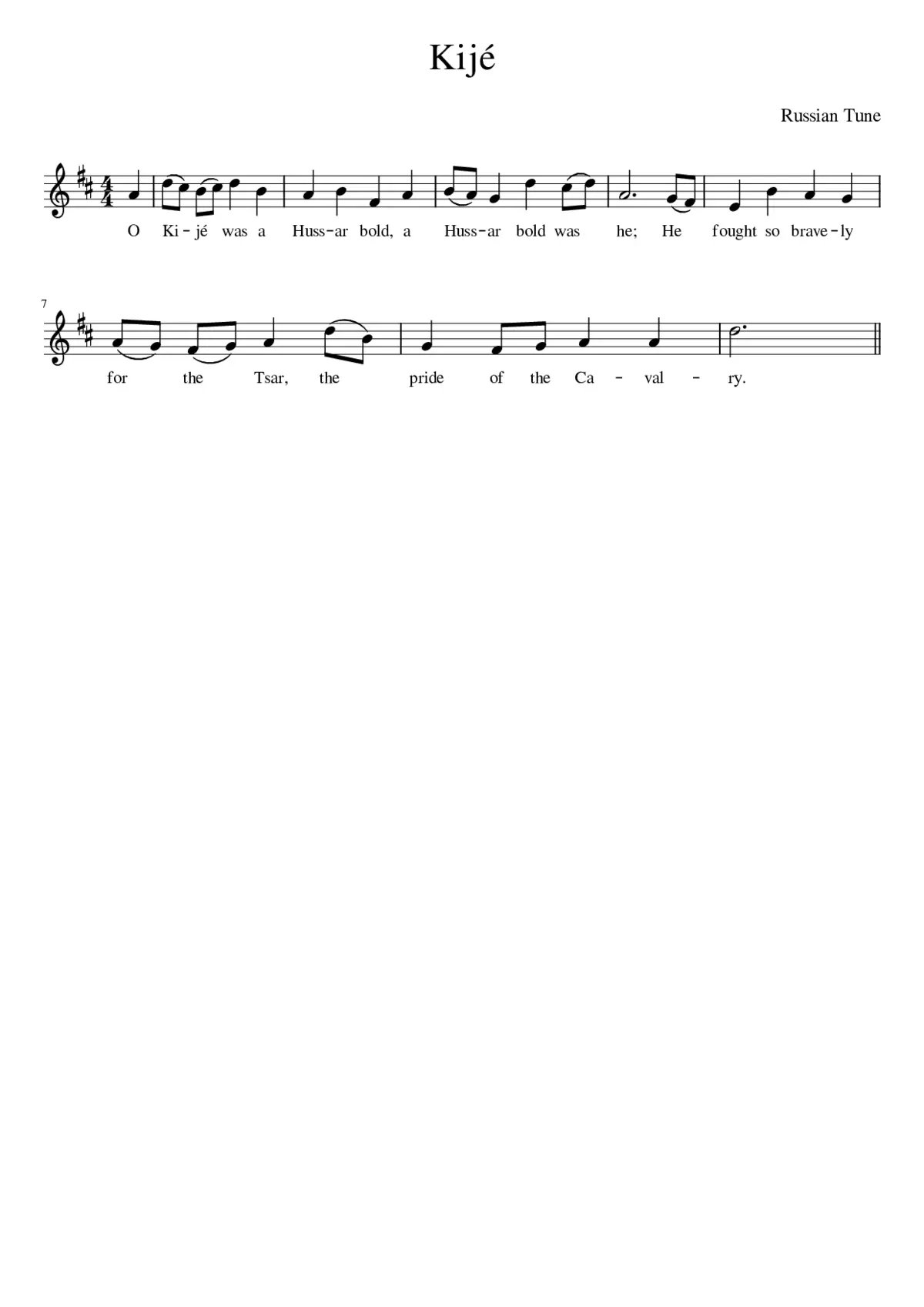 Kijé - Page 1