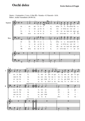 Occhi dolc'e soavi