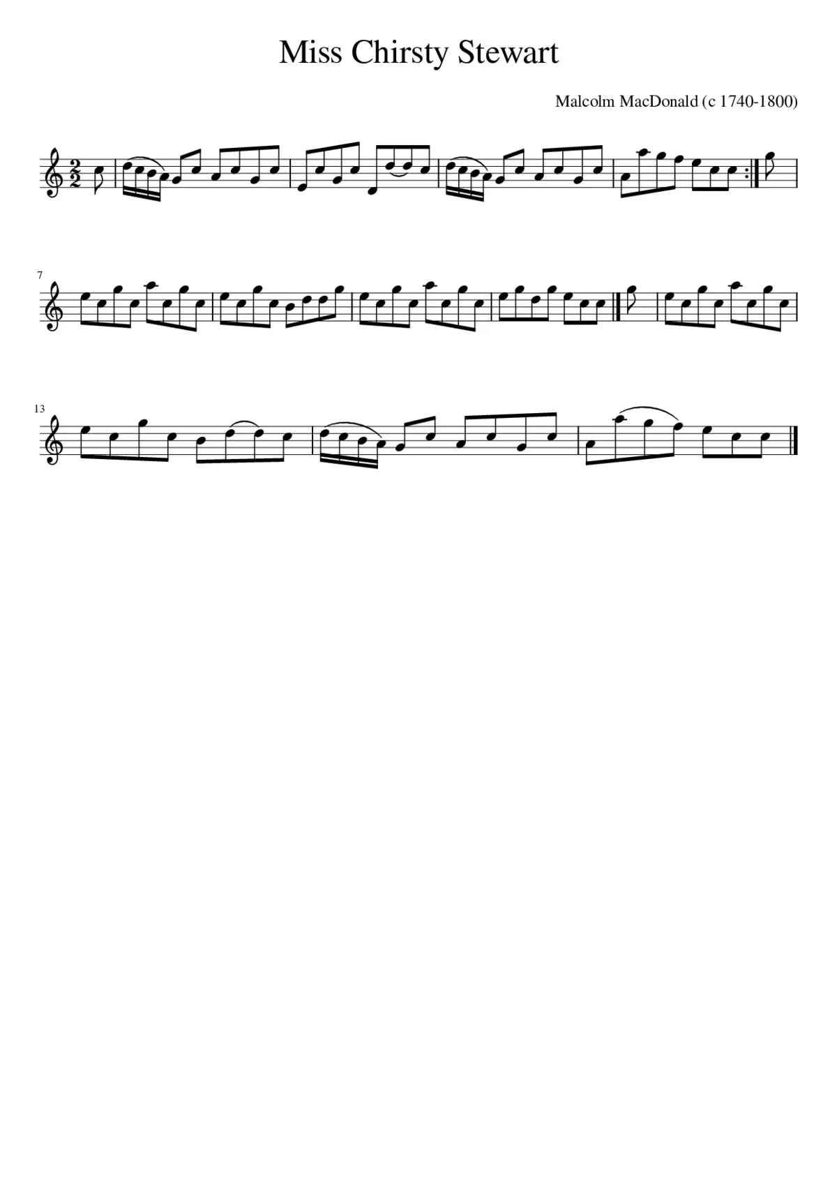 Miss Chirsty Stewart - Page 1