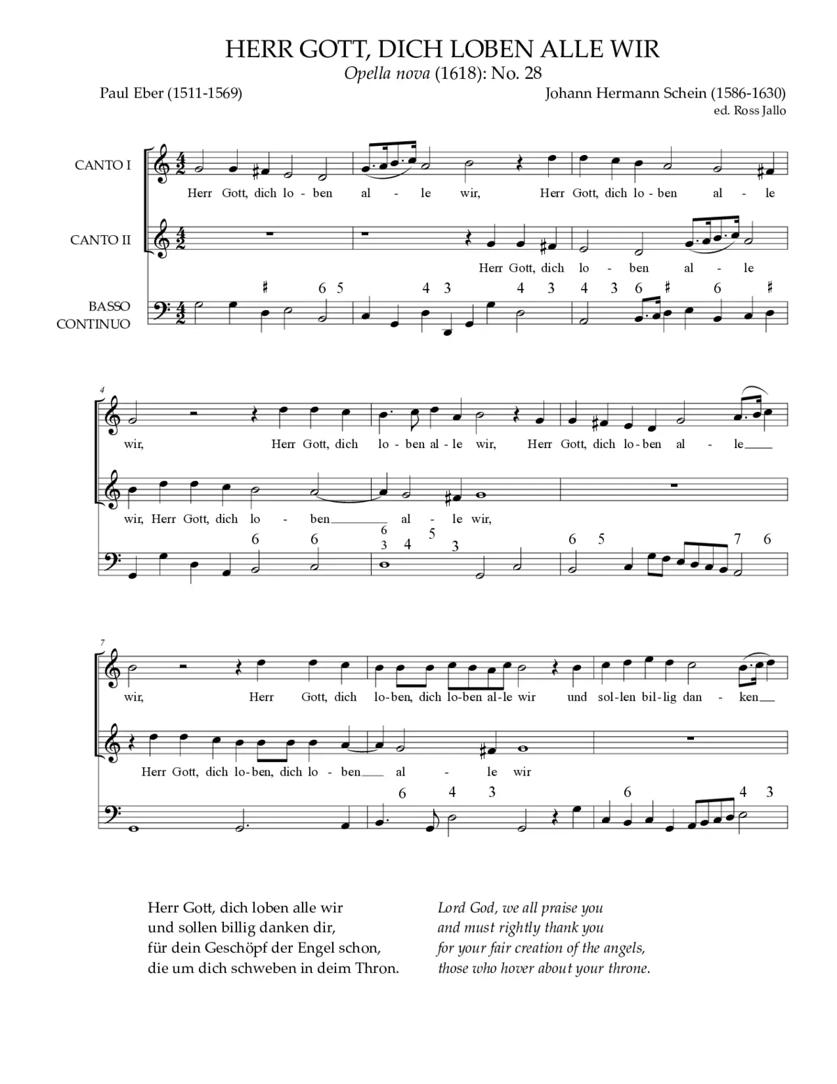 Herr Gott, dich loben alle wir - Page 1