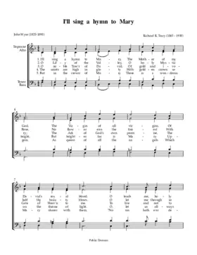 I'll sing a hymn to Mary