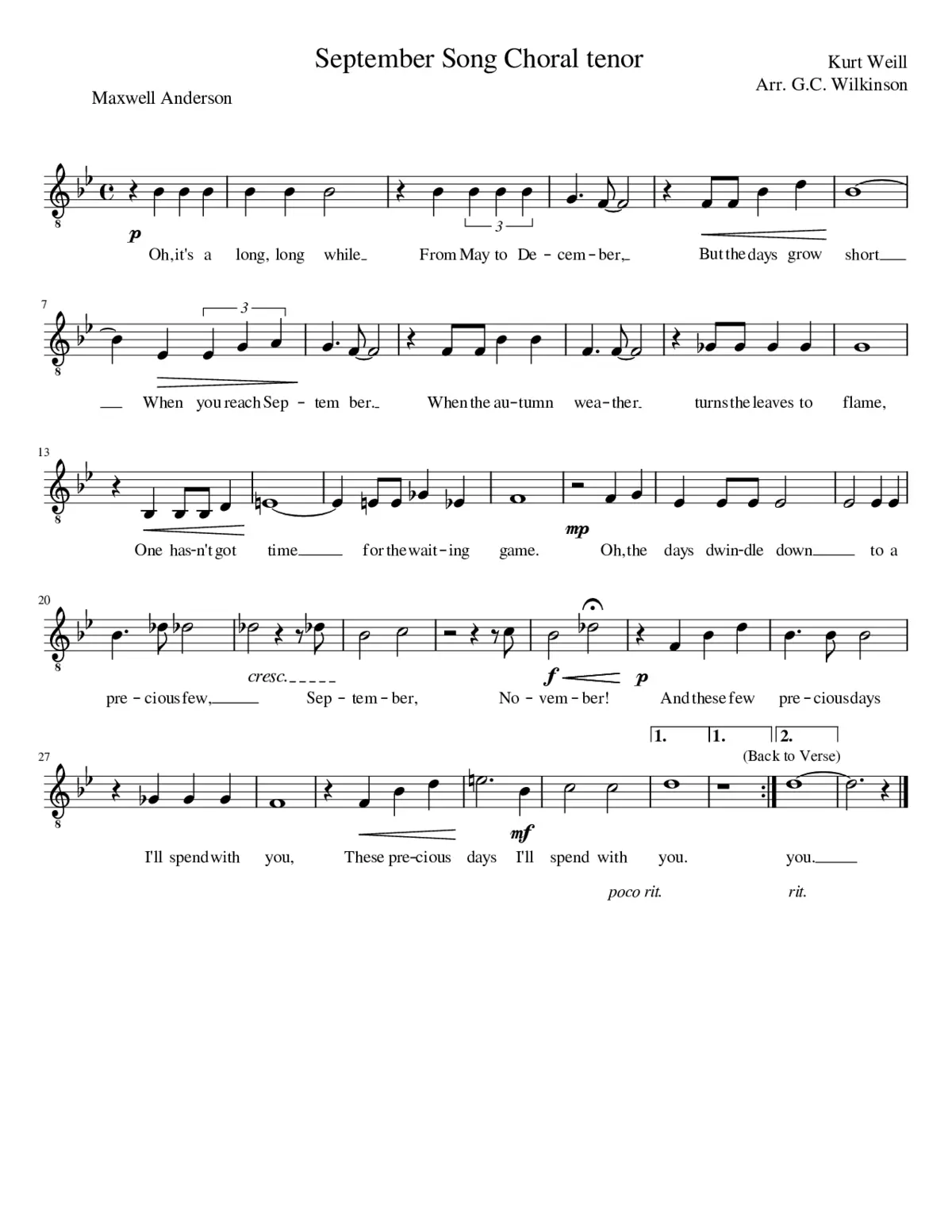 September song - Page 1