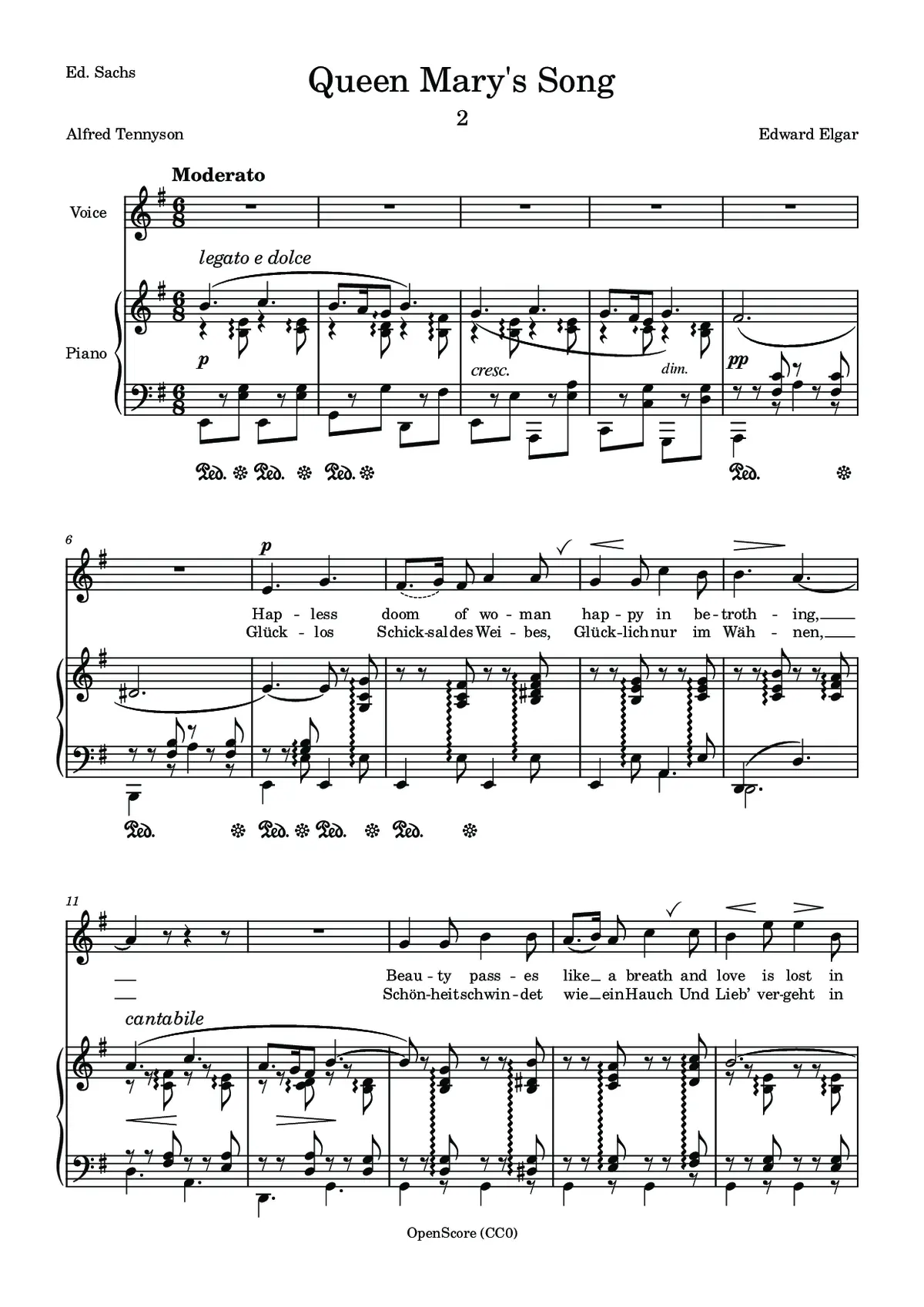 Queen Mary’s Song - Page 1