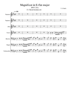 Magnificat in E-flat major BWV 243a