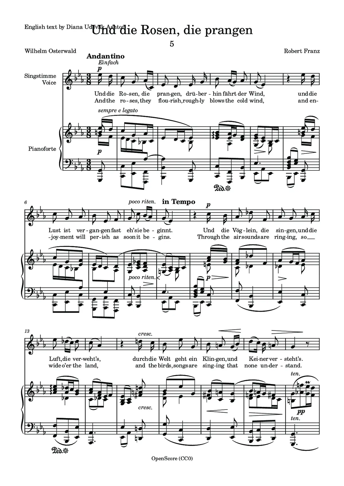 Und die Rosen, die prangen - Page 1