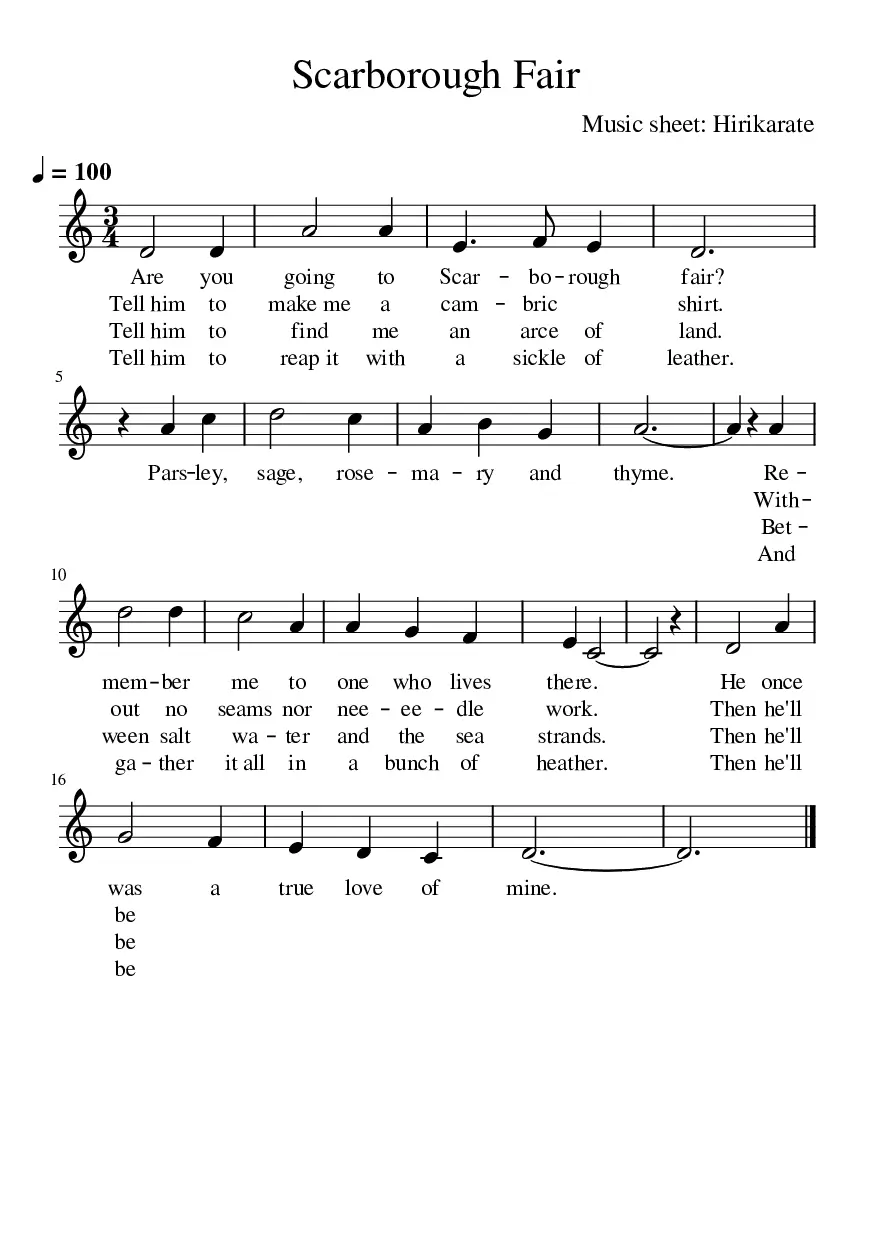 scarborough fair - Page 1