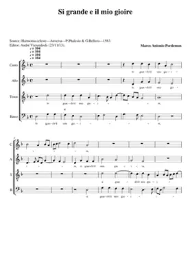 Si grand/'e il mio gioire