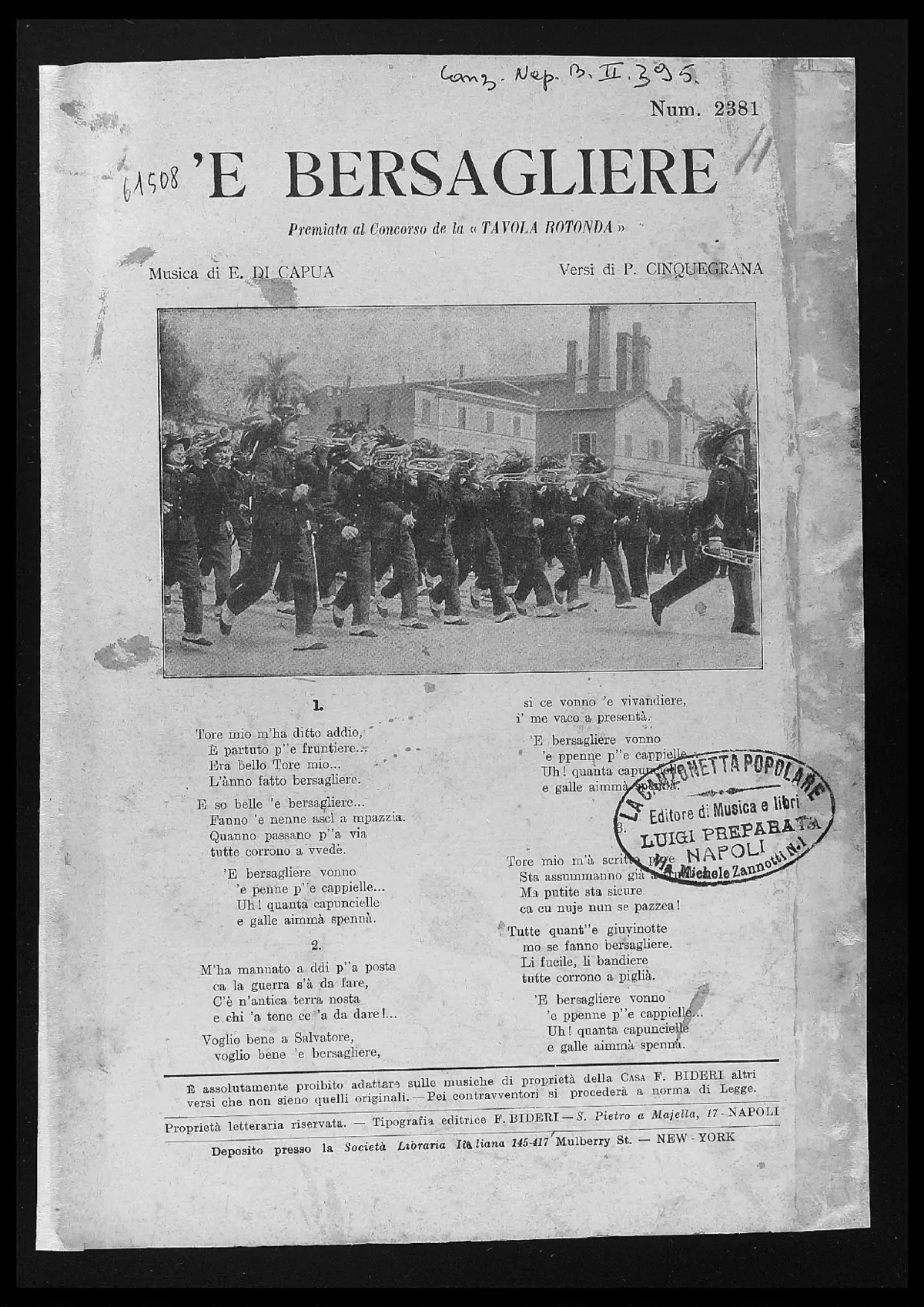 'E Bersagliere - Page 1