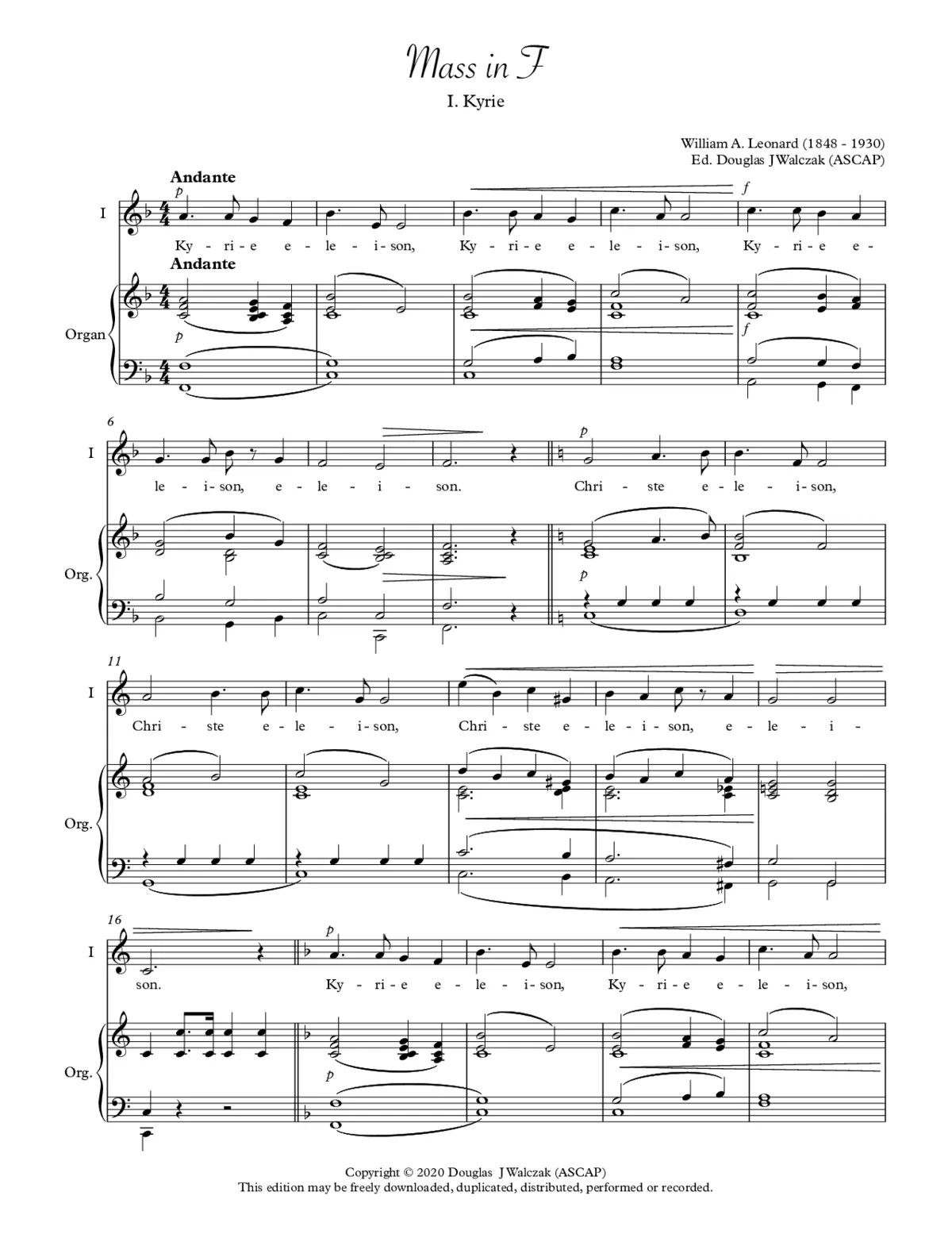Mass in F - Page 1