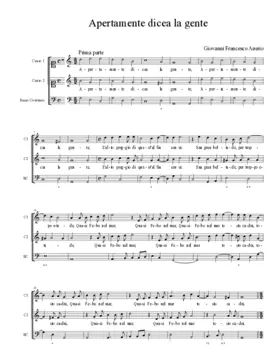 Apertamente dicea la gente