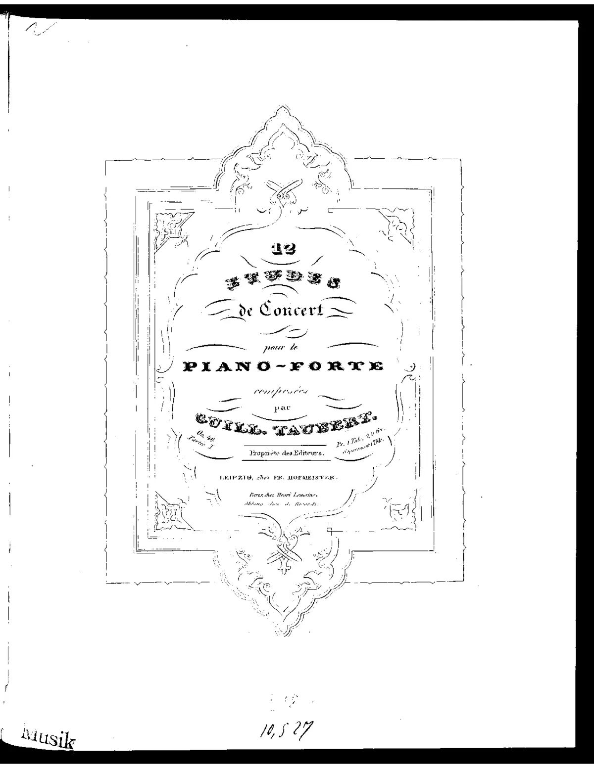 12 Etudes de concert pour le piano-forte - Page 1