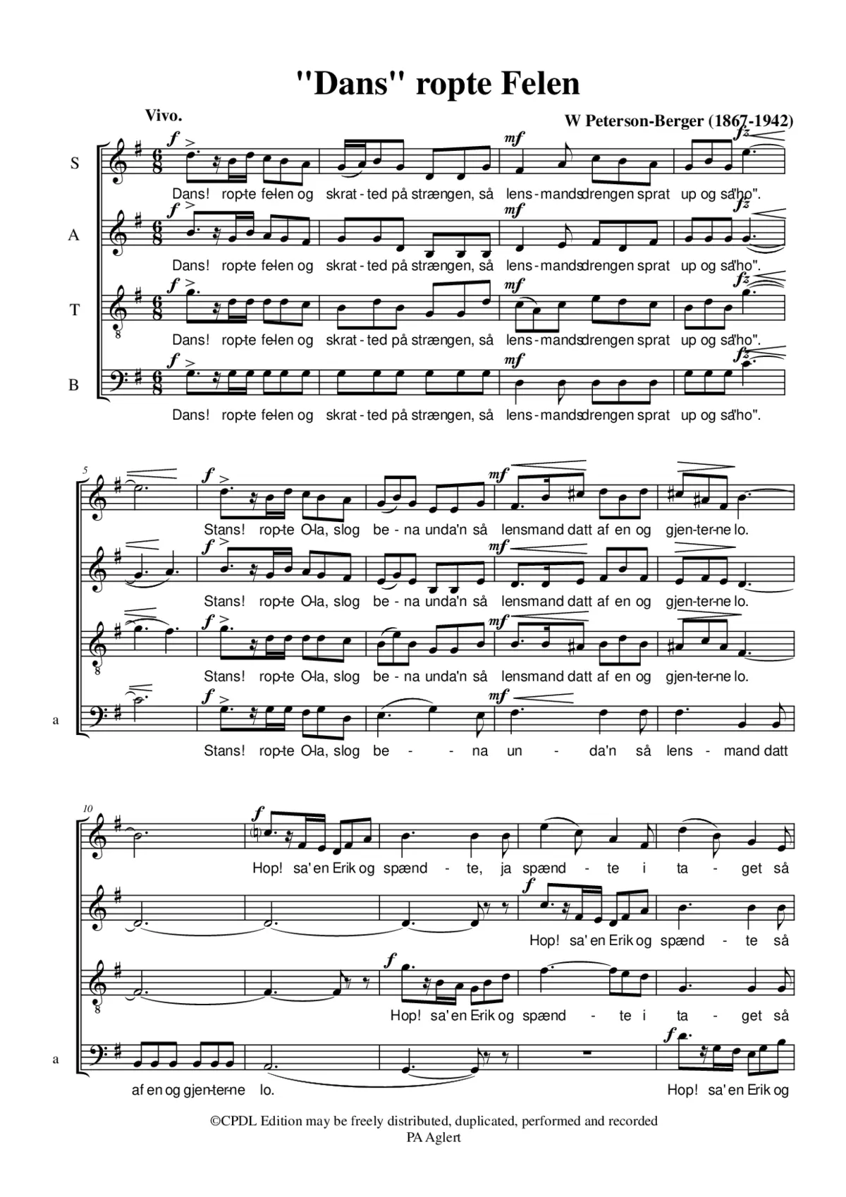 "Dans" ropte Felen - Page 1
