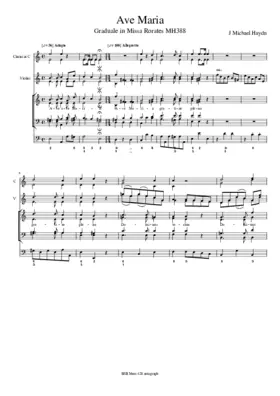 Ave Maria, MH 388