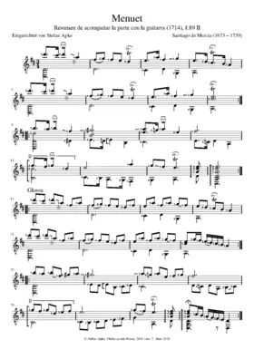 Menuet, Rda
