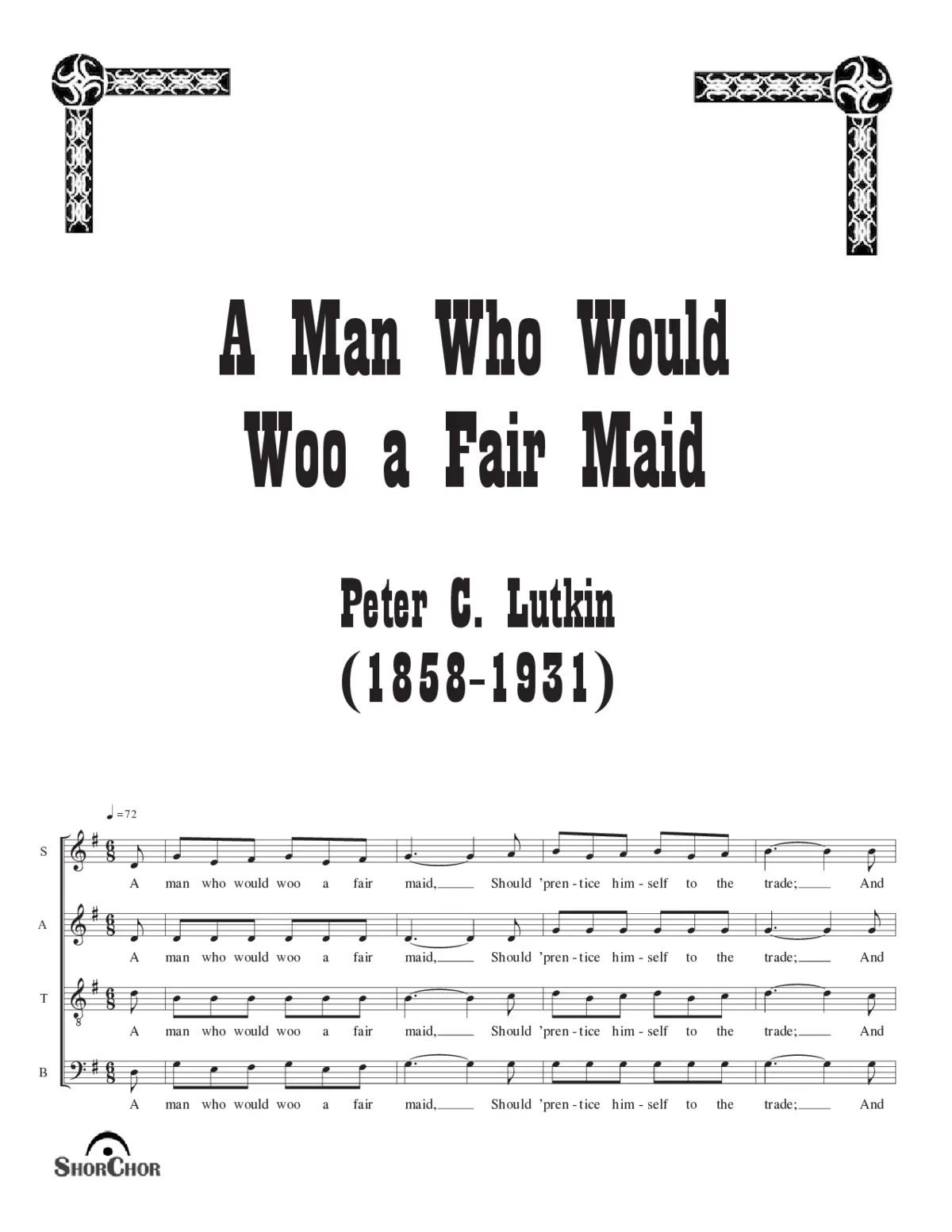 A Man who would woo a fair Maid - Page 1