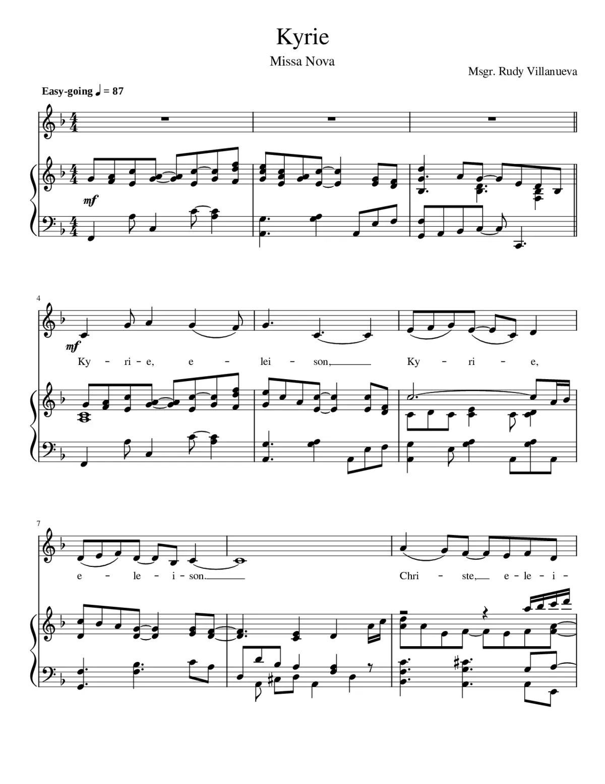Kyrie Eleison (Missa Nova) - Page 1